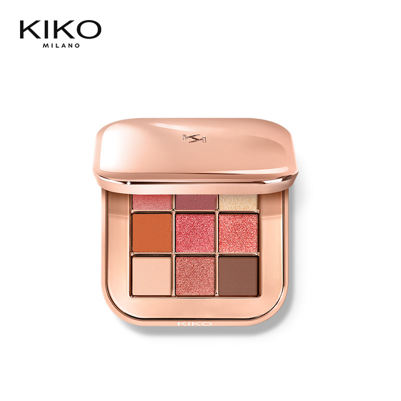 kiko沁心九色眼影盘ins超火平价学生哑光大地色闪粉珠光防水热卖