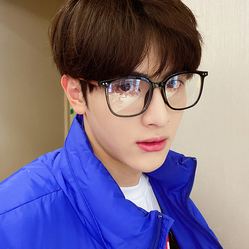 眼镜镜框镜架男潮韩版黑金超轻学生蓝光近视眼镜架