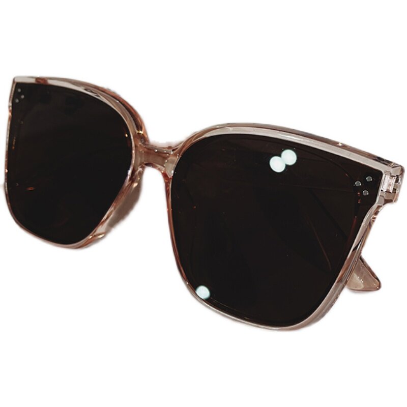 复古黑色太阳镜男士韩版新款大脸素颜度假显瘦太阳眼镜