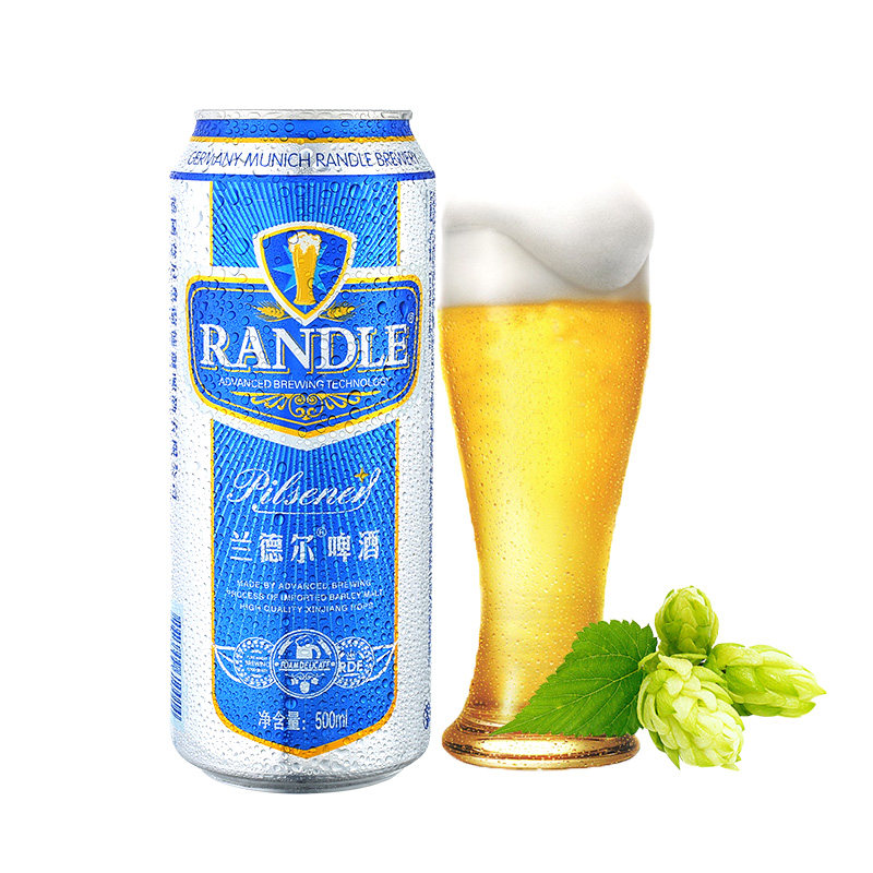 兰德尔啤酒德国风味慕尼黑工艺小麦啤酒整箱500ml*12听 8度蓝罐