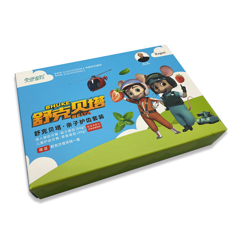 套装舒克贝塔亲子护齿完好如初儿童修护牙膏牙膏