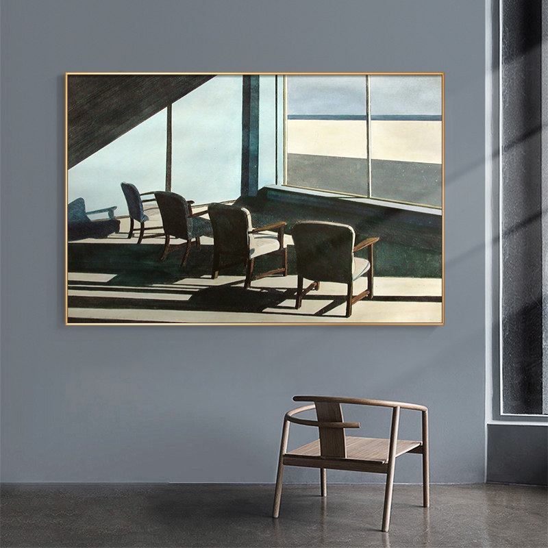 盐马手绘油画johnregister名画挂画小众客厅卧室油画