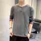 Long-sleeved t-shirt men Korean tidal loose cotton shirt clothes 2020 Autumn on the new body long-sleeved shirt tide brand Long-sleeved t-shirt men Korean tidal loose cotton shirt clothes 2020 Autumn on the new body long-sleeved shirt tide brand