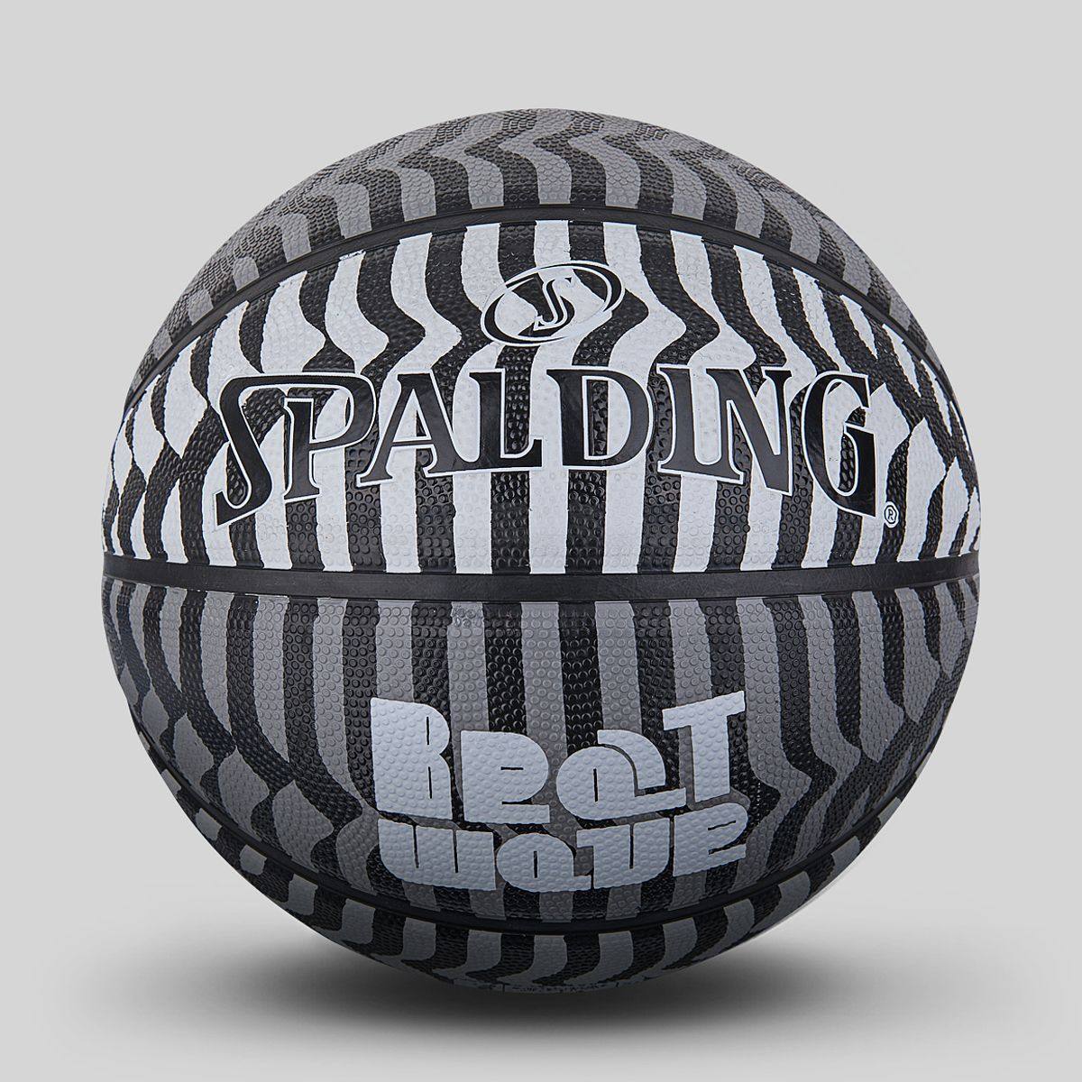 spalding斯伯丁官方旗舰店轨迹潮流室外橡胶篮球花球84455y篮球