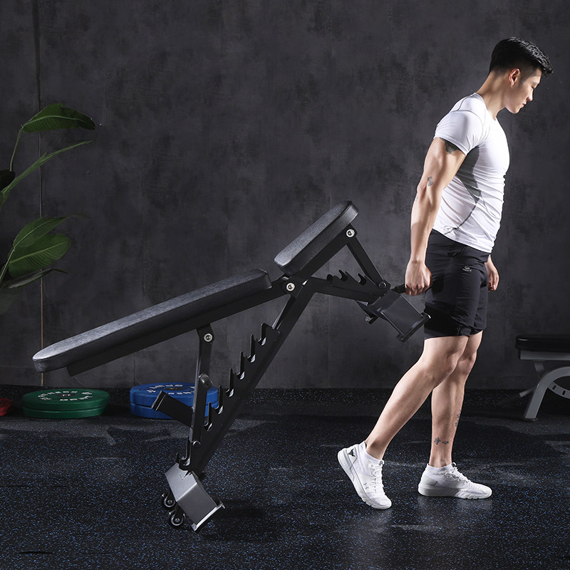 卧推训练飞鸟健身可调哑铃凳烫中医美容居家沙发仰卧板