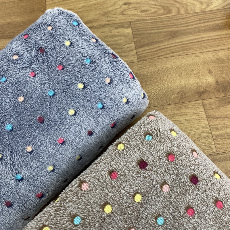 面料胶印印彩双面法兰绒秋冬服装家居服睡衣毛毯海绵垫