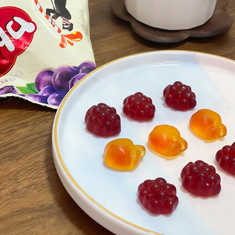 韩国进口零食好丽友果酱夹心混合合水果味qq糖果