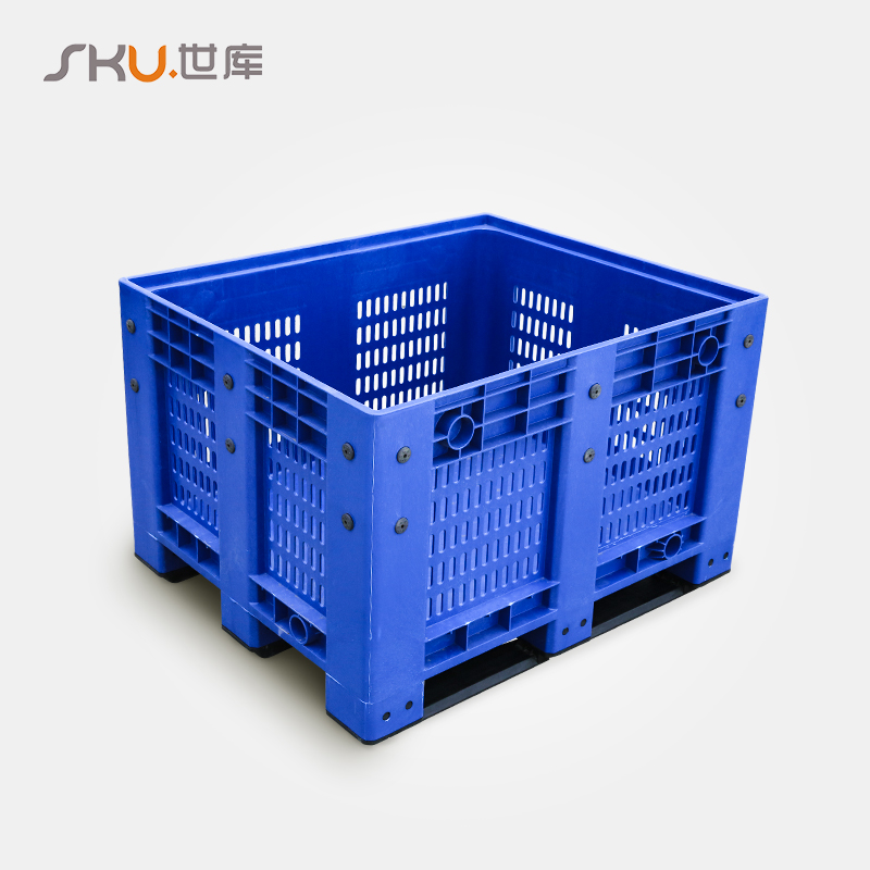 加厚超大型塑料箱式托盘塑料卡板箱 周转移动车箱可配轮盖物流箱