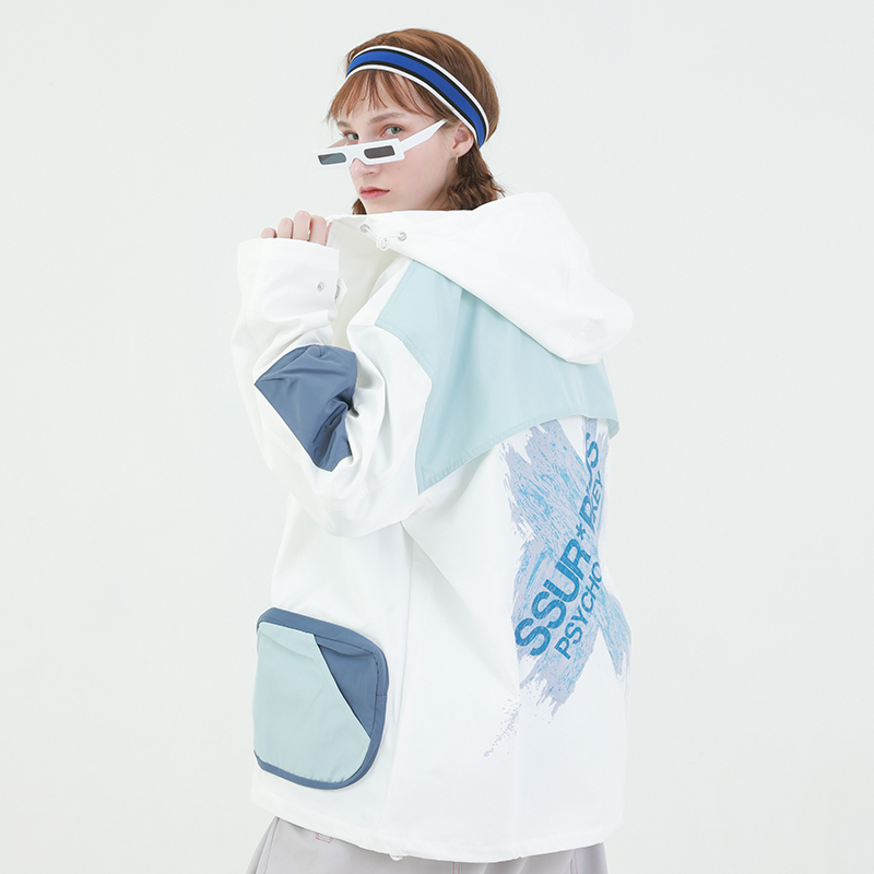 SSURPLUS联名PCMY张九龄同款冲锋衣男女潮牌ins宽松外套情侣装秋