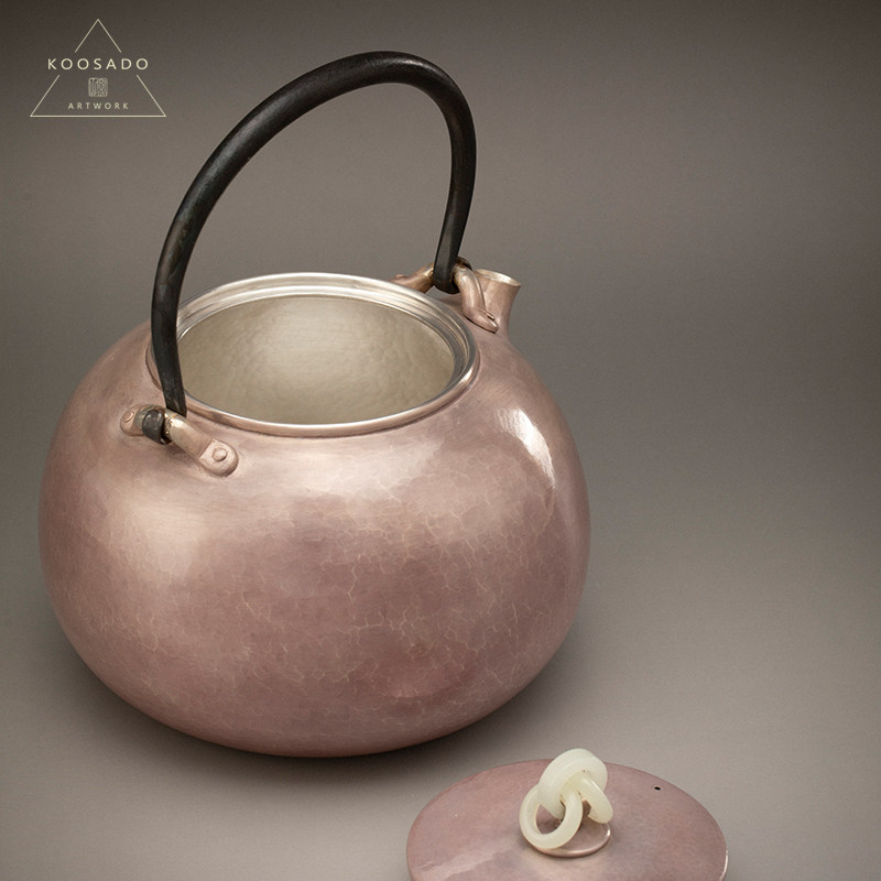 宽山大号银壶圆晓青汤瓶烧水壶家用打出茶壶煮茶茶壶