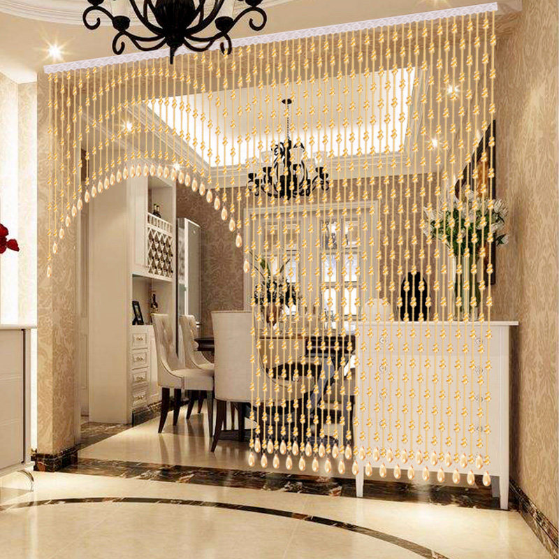 水晶门帘珠帘隔断吊帘客厅玄关卧室卫生间屏风珠帘