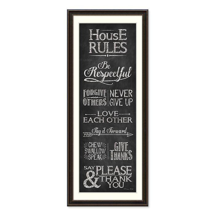 经典复古花体英文粉笔字体装饰画 美式餐厅门厅画558原版进口画芯