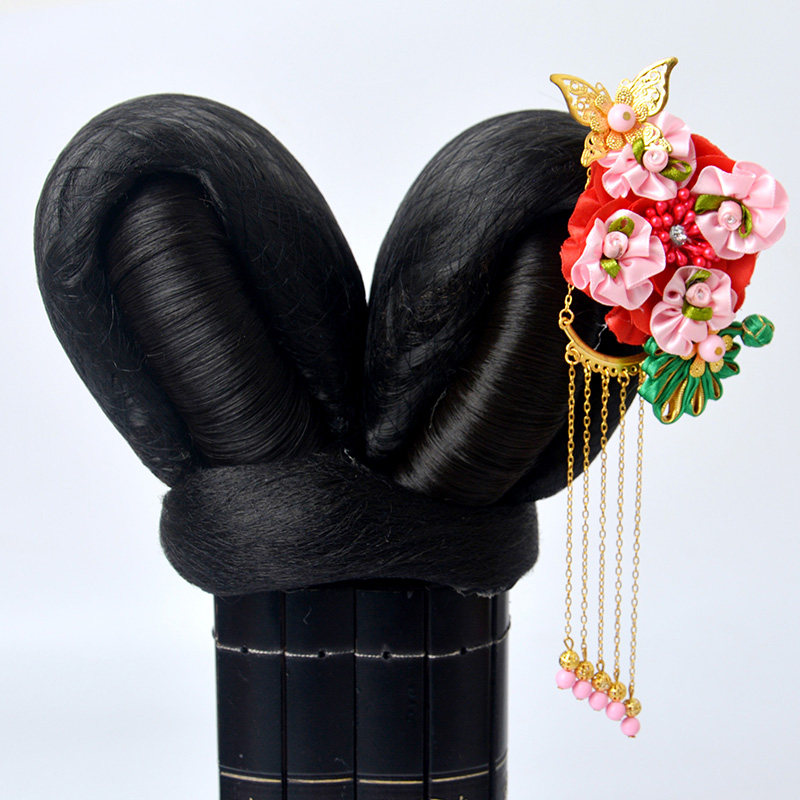 发包唐朝武媚娘假发发髻cos仕女宫娥造型头发日常整顶假发