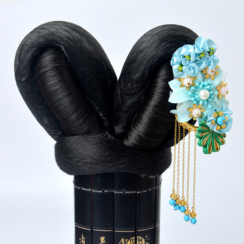 发包唐朝武媚娘假发发髻cos仕女宫娥造型头发日常整顶假发