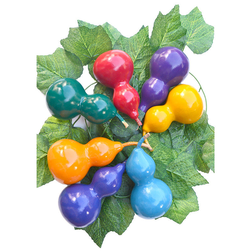 葫芦七彩彩葫芦葫芦娃儿童礼品玩具装饰品挂件彩绘葫芦