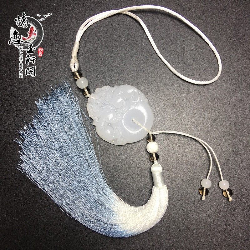 汉服女古风腰佩渐变流苏禁步男腰坠女腰间平安扣玉佩其它首饰