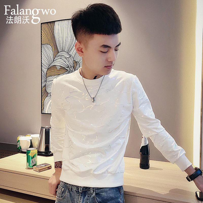 社会小伙卫衣春季潮流男士韩版精神百搭帅气百搭青年圆领时尚外套