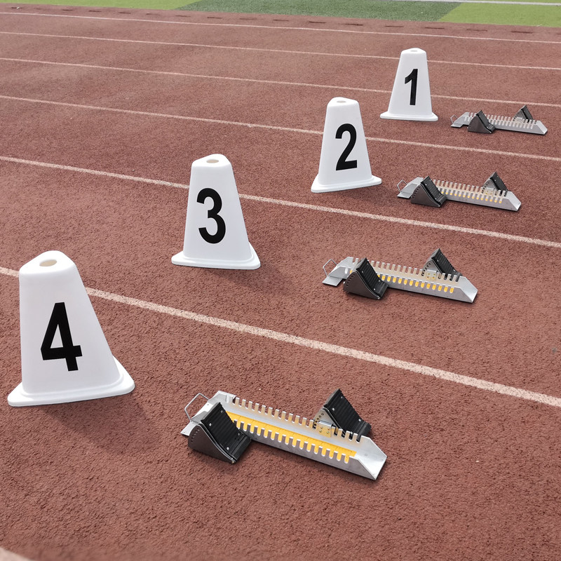 铝合金塑胶跑道起跑器碳钢助跑比赛训练专业田径起跑器