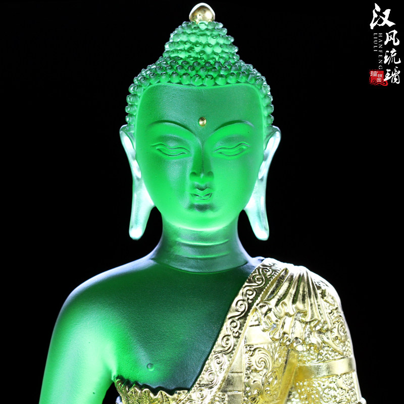 古法琉璃药师七佛佛像手势居家寺庙佛堂供奉摆件