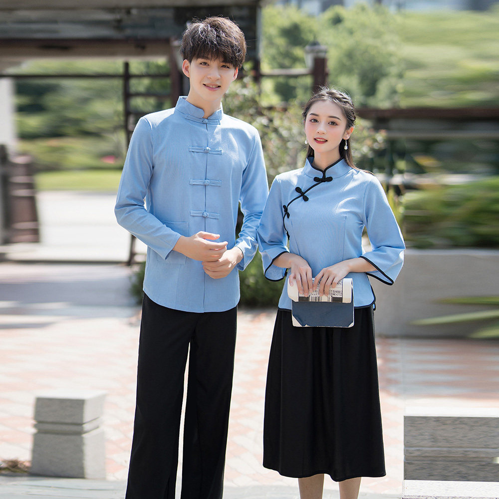 民国想采国风女装五四青年中山装学生装女校校服民族服装