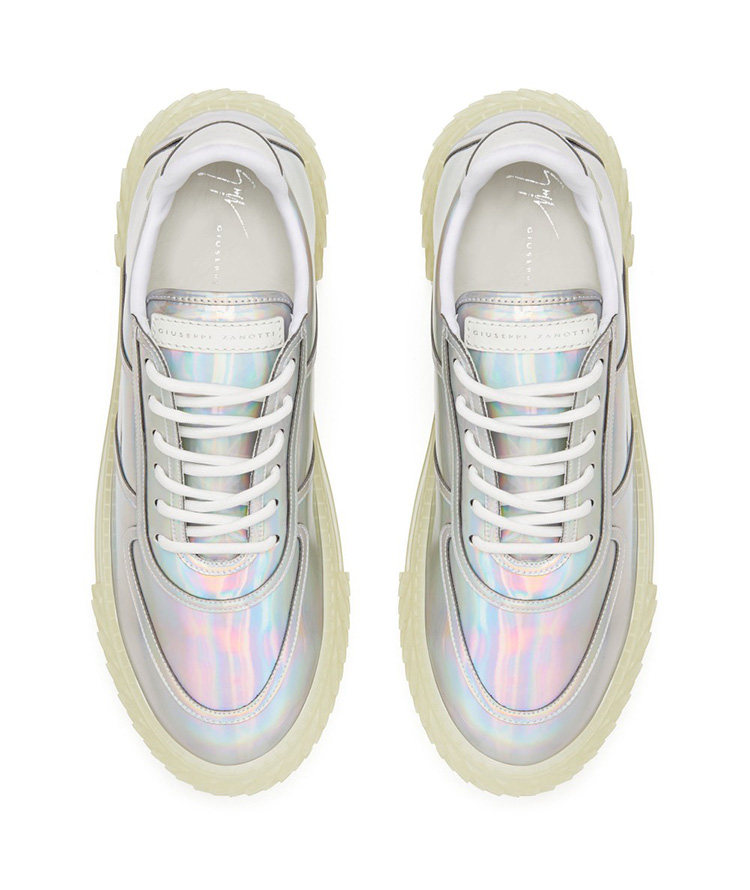 giuseppezanottigz男士经典blabber低帮闪光运动鞋果冻鞋板鞋