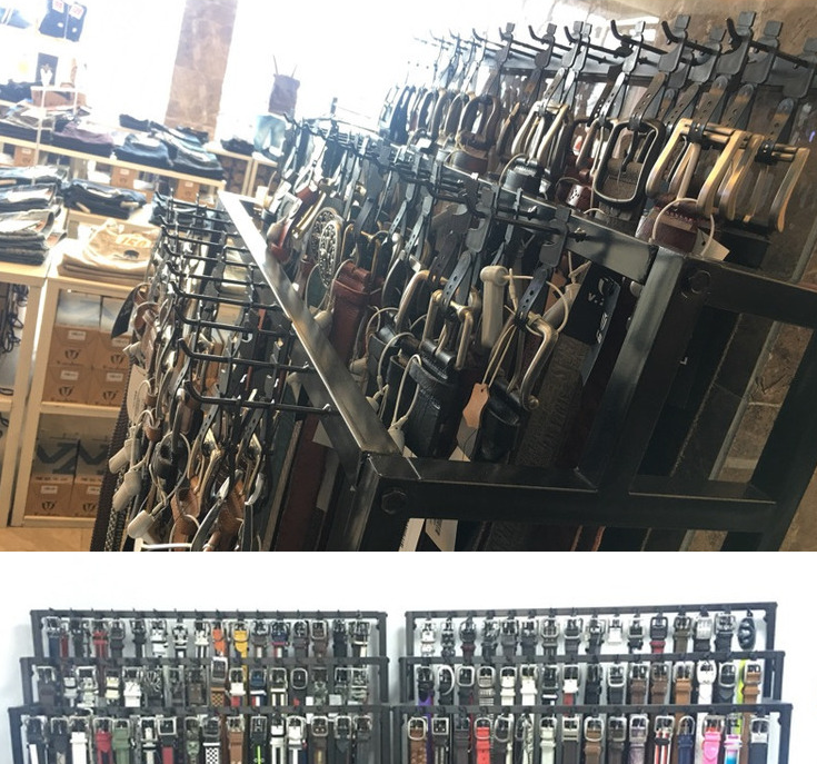 展示架皮带腰带货架多功能服装店落地式多层领带陈列服装展示架