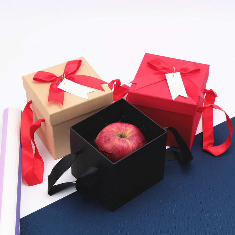 平安果包装盒苹果盒纸盒创意圣诞节礼物装饰小礼品平安夜苹果礼盒