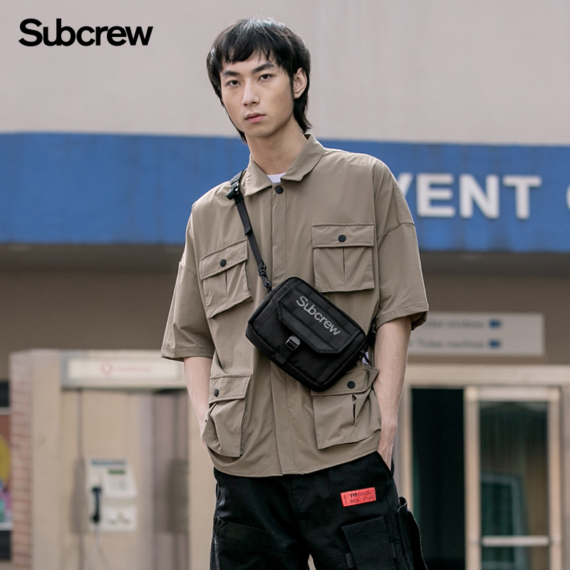 Subcrew潮流骑行邮差2021新款斜挎包男潮牌单肩包休闲证件包SB100