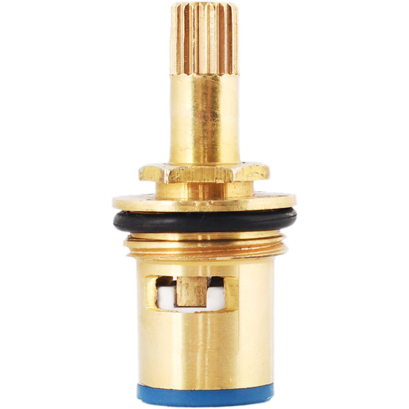 通用6个装铜阀芯卫浴快开精铜开关角阀冷热双把手不锈钢水龙头芯