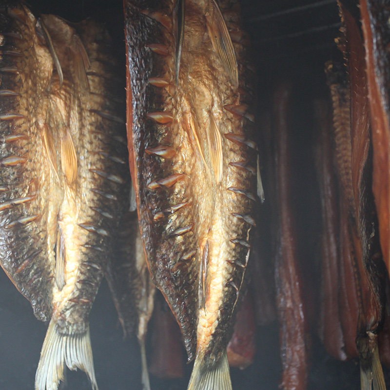 草鱼自制袋装咸鱼鱼块烟熏农家腊鱼田野特产腊