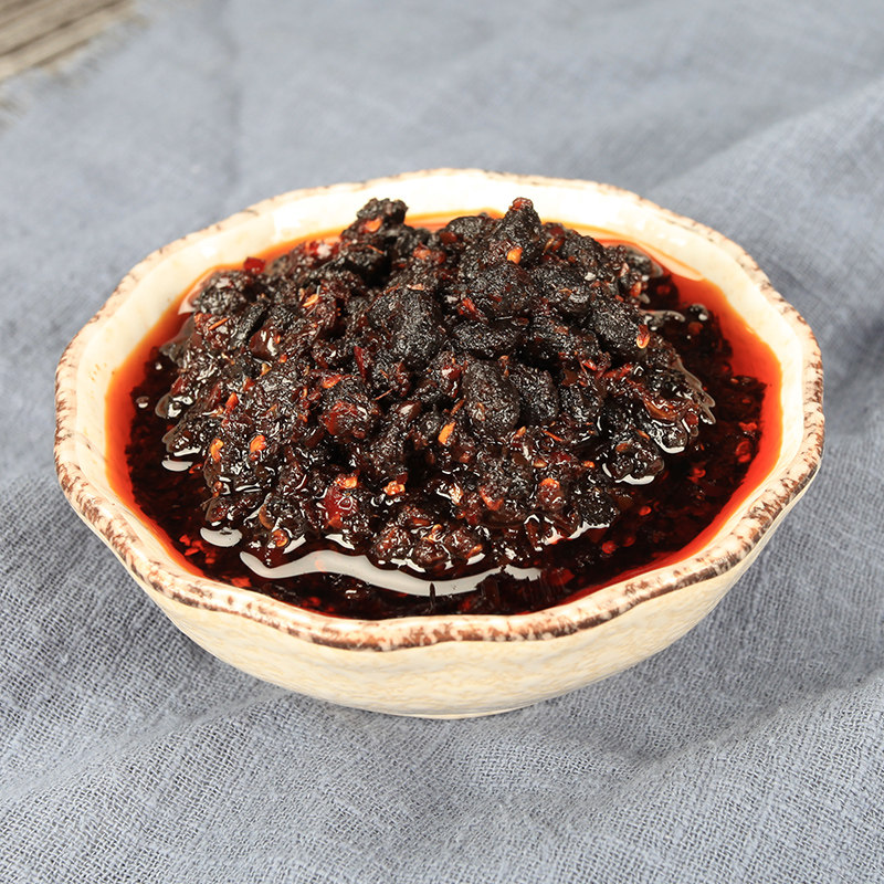 [田野故事]下饭菜风味豆豉酱湖南特产油辣椒酱拌饭拌面酱香辣罐装