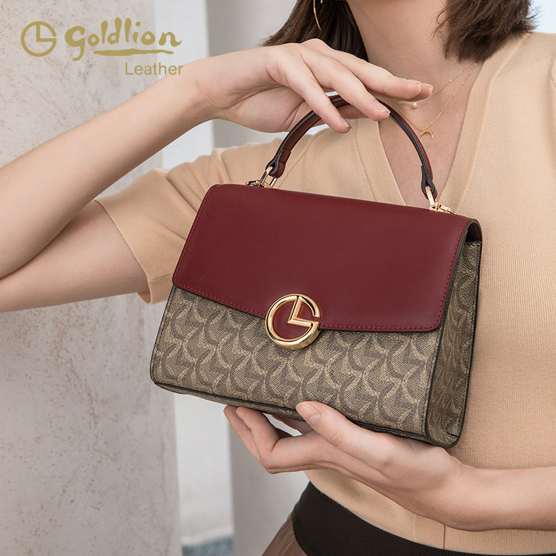 金利来女包正品2021年新款时尚pvc单肩斜挎手提包包女高品质女包