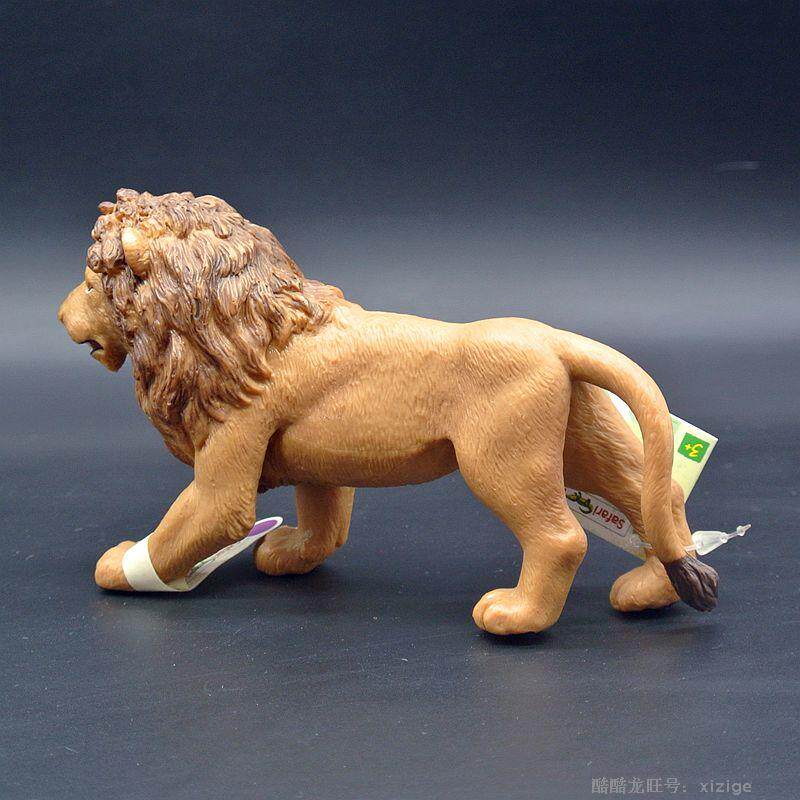 绝版狮子模型玩偶美国safari正品野生动物安哥拉雄狮仿真