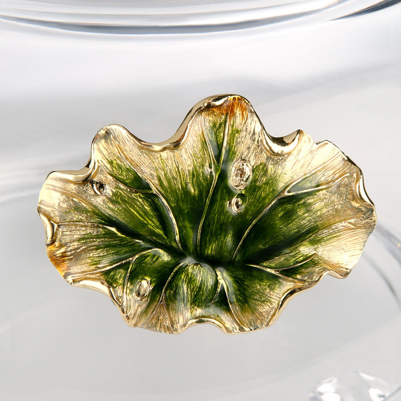 摆件圣朗朗伦玻璃珐琅鱼缸家居装饰客厅玄关电视柜摆件