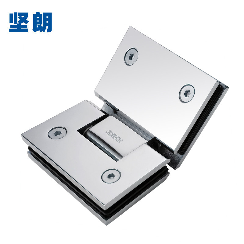 坚朗不锈钢玻璃门合页135度铰链淋浴房配件浴室ww571104d浴室玻璃夹