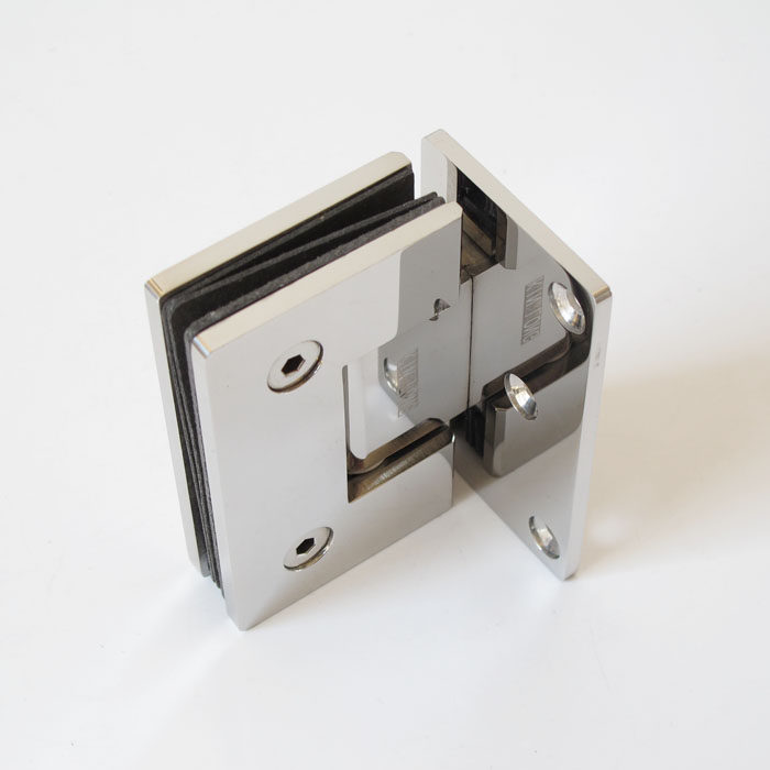 坚朗不锈钢玻璃门合页90度铰链淋浴房配件门夹ww571101浴室玻璃夹