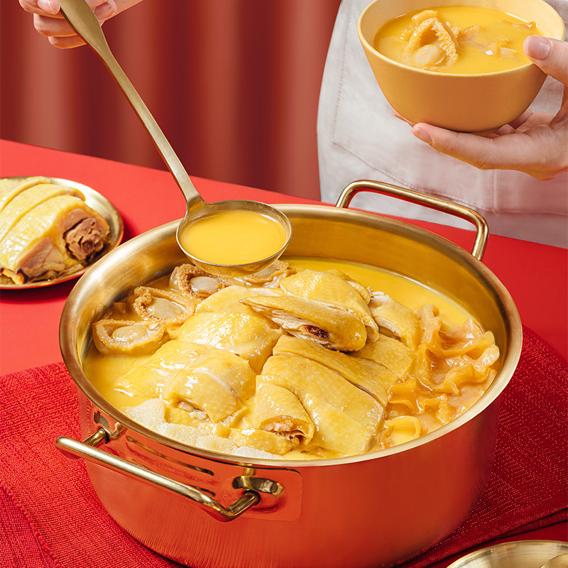 张珍记港式金汤鲍鱼鱼花胶鸡加热即食深海鱼胶花胶