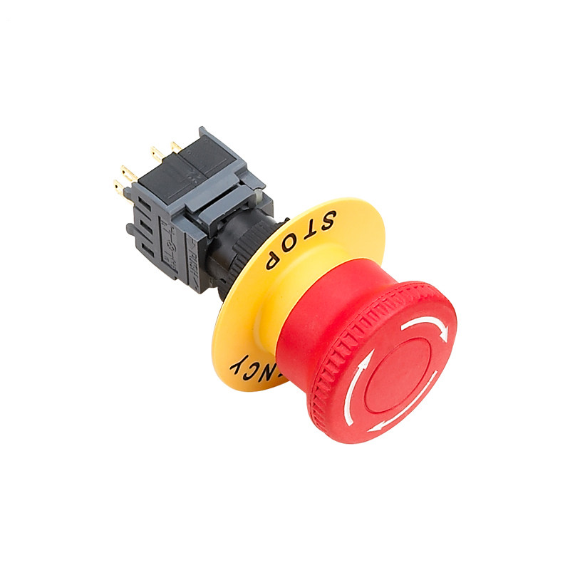 开关急停16mm带灯按钮旋转紧急停止led220v按钮