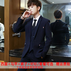 Suit men suit business casual suit jacket Korean Slim groom best man wedding dress wear black Suit men suit business casual suit jacket Korean Slim groom best man wedding dress wear black