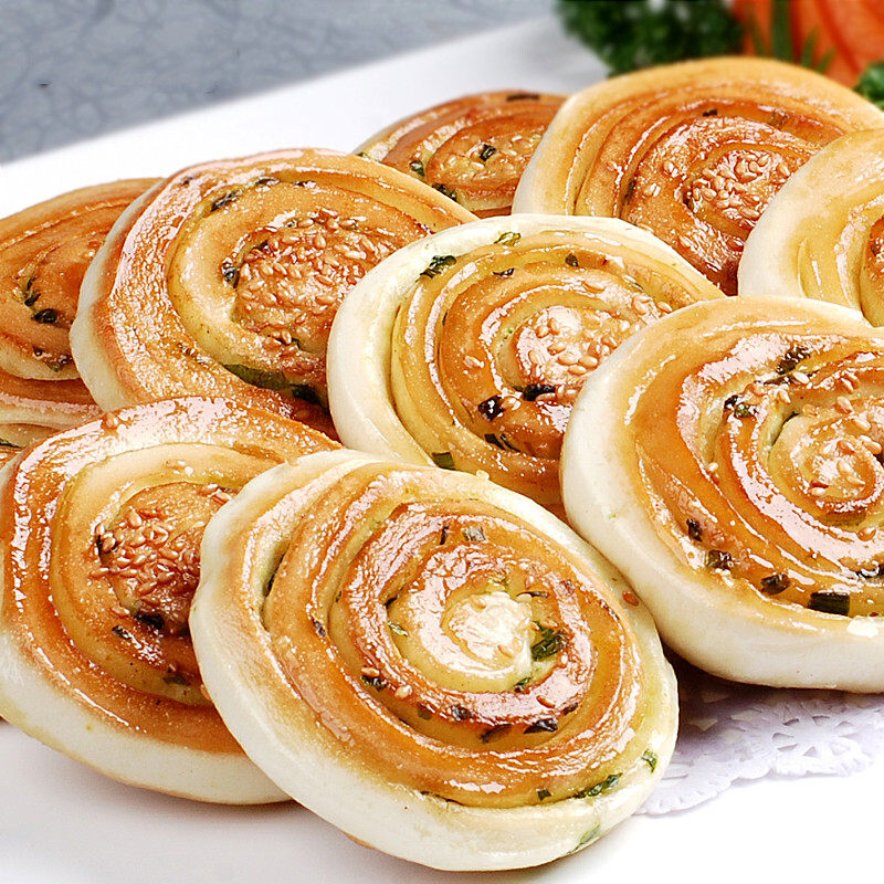 口福油饼420g12个香油炸葱花点心面点早餐小吃手抓饼