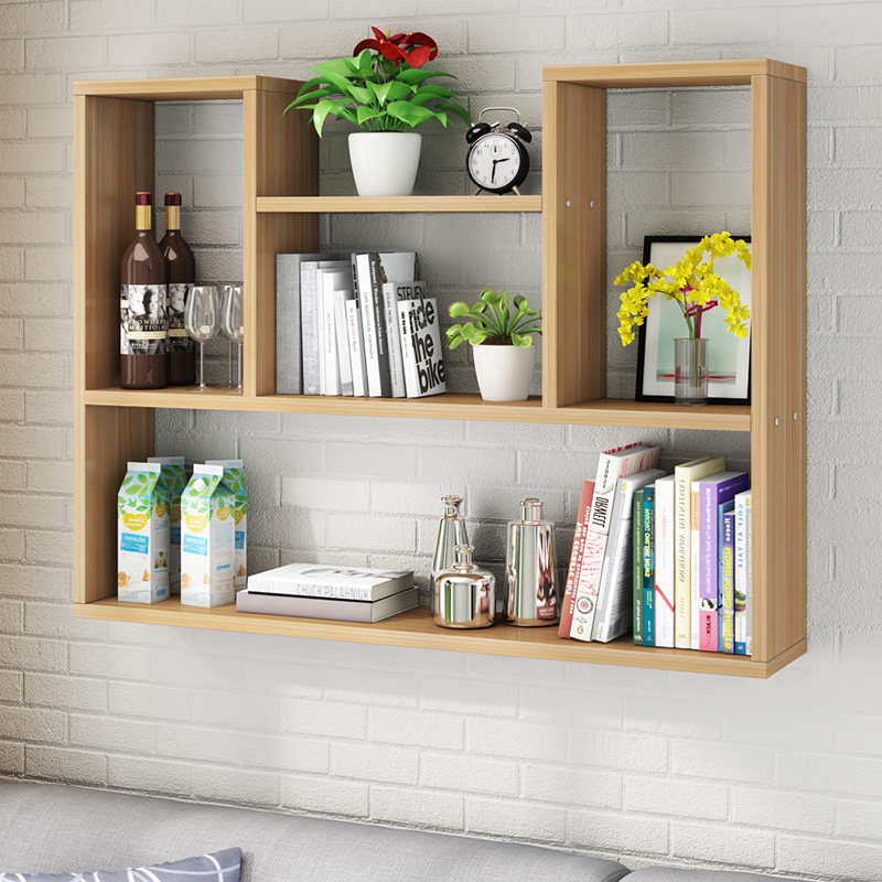 书架创意隔板墙上置物架壁挂墙壁书柜物架壁柜搁板