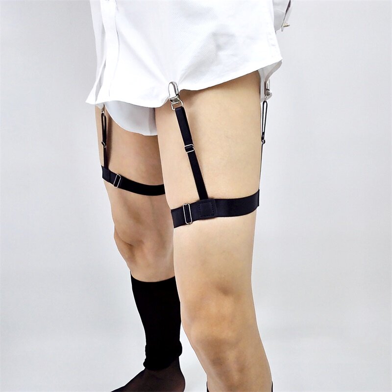 长筒性感吊袜带筒袜高筒袜大腿男士衬衣西装正装吊袜带