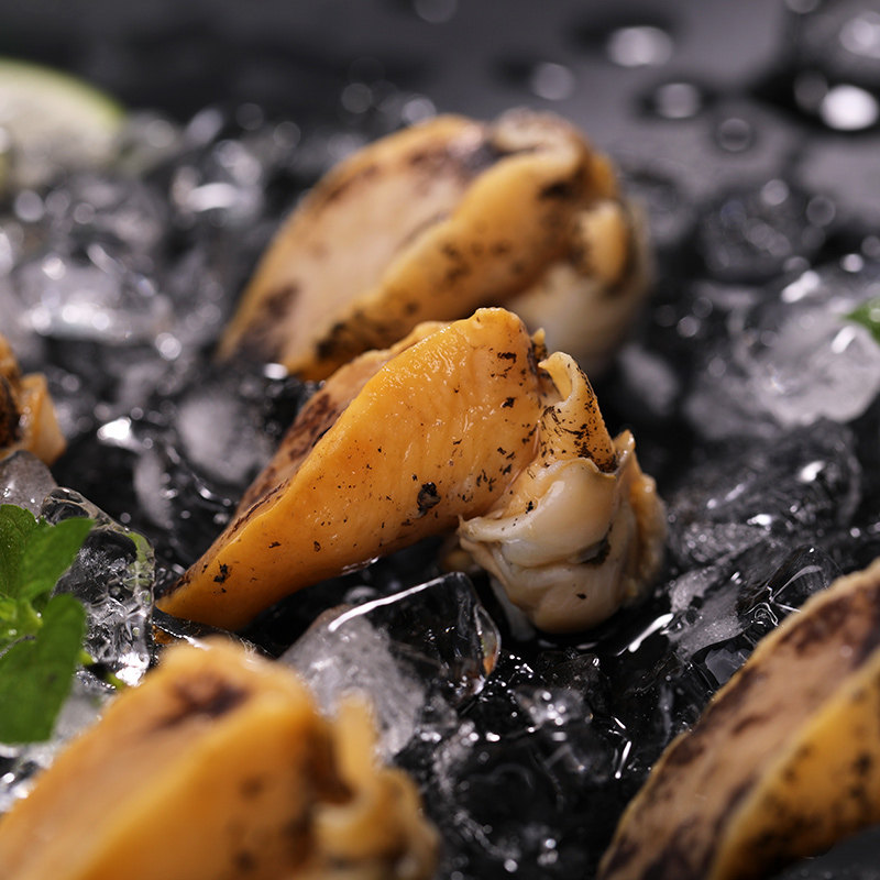 大连鲍鱼珍珠鲍小海鲜新鲜海螺肉刺身鲍螺肉鲍鱼