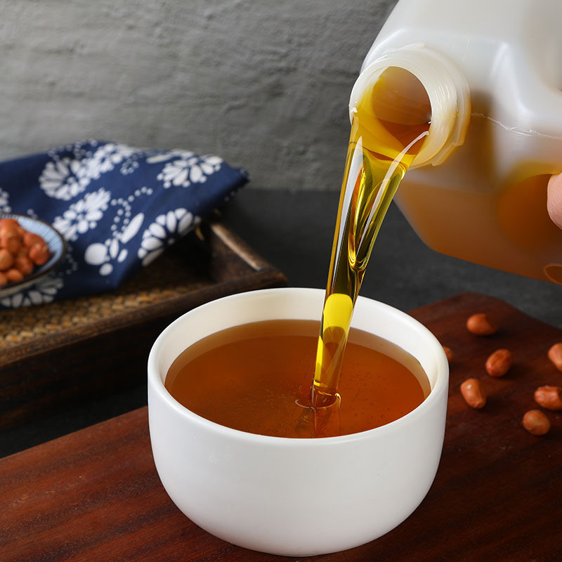 现榨新油农家自榨花生油物理小榨浓香纯正转基因花生油