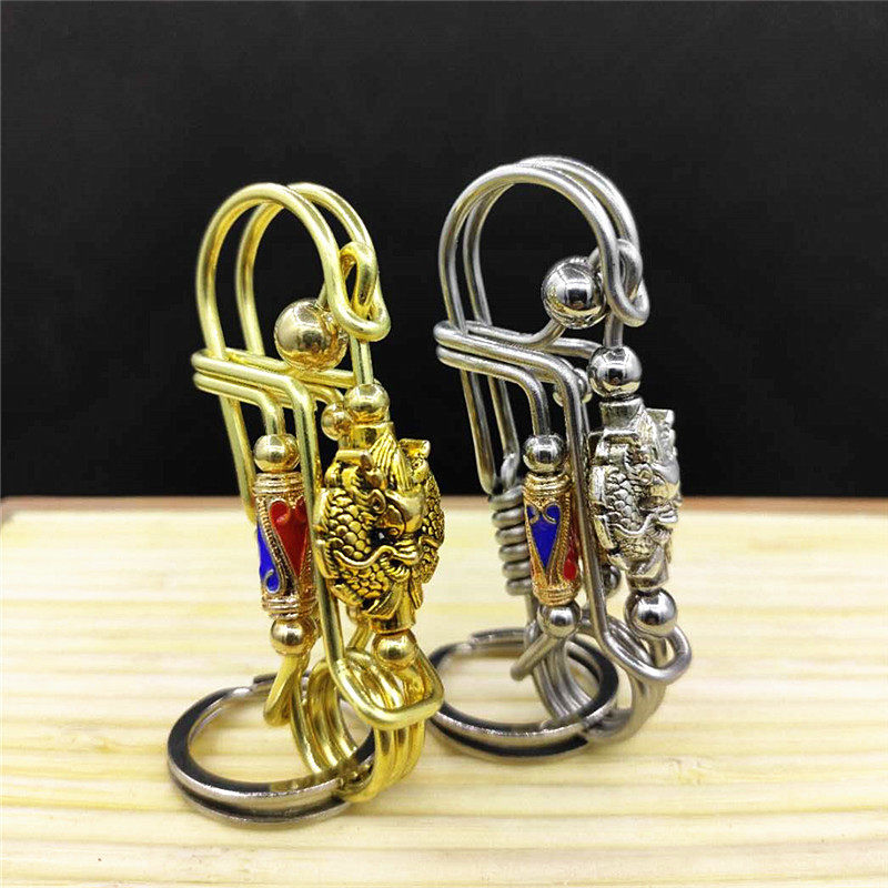 纯手工自制腰挂小鸟不锈钢创意礼品情侣貔貅链 工艺焊丝钥匙扣男士