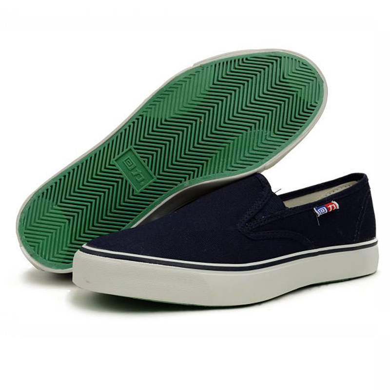 布鞋回力甲板男女帆布一脚脚蹬工作鞋轻便胶鞋解放鞋