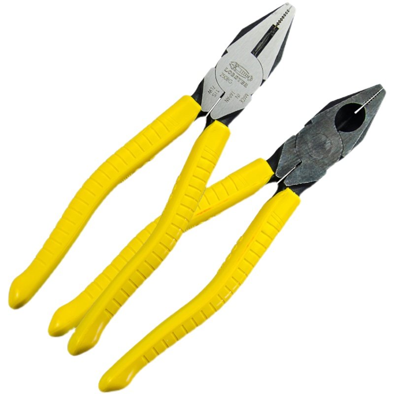 钢丝钳工工业8寸虾牌省力老虎钳日本lobster平口钳钢丝钳