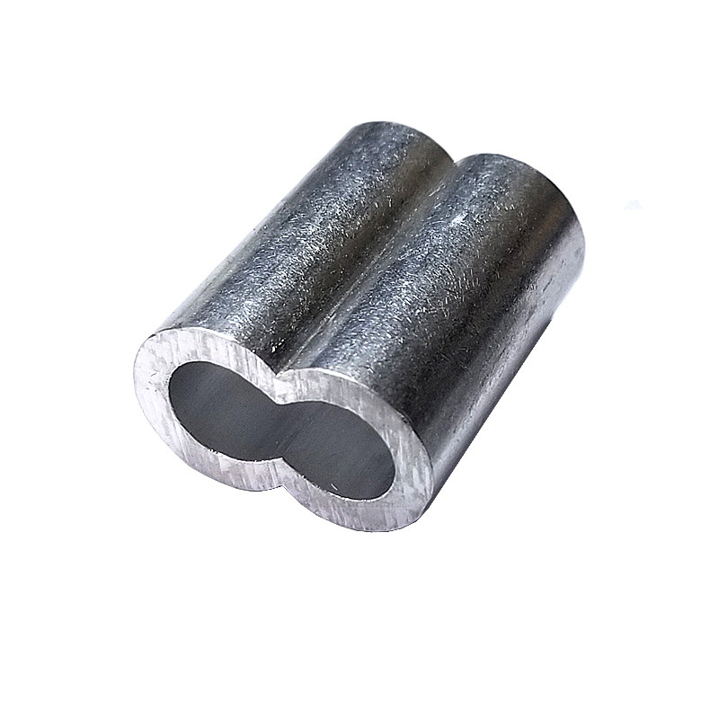 钢丝绳单孔圆形锁扣固定卡紧双孔连接夹子字形其它紧固件