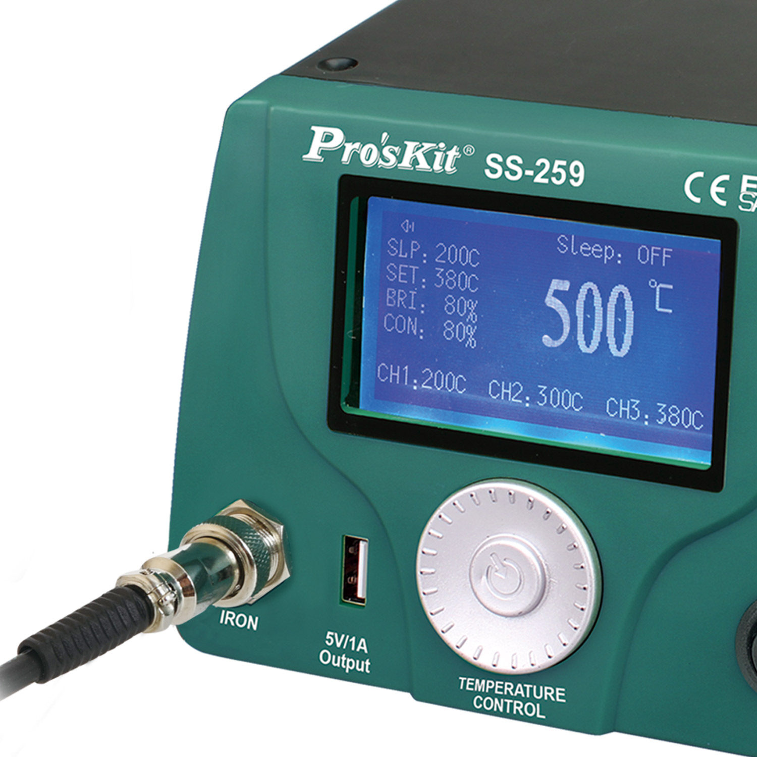 台湾宝工ss259hlcd数显智慧型温控焊台防静电恒温焊台