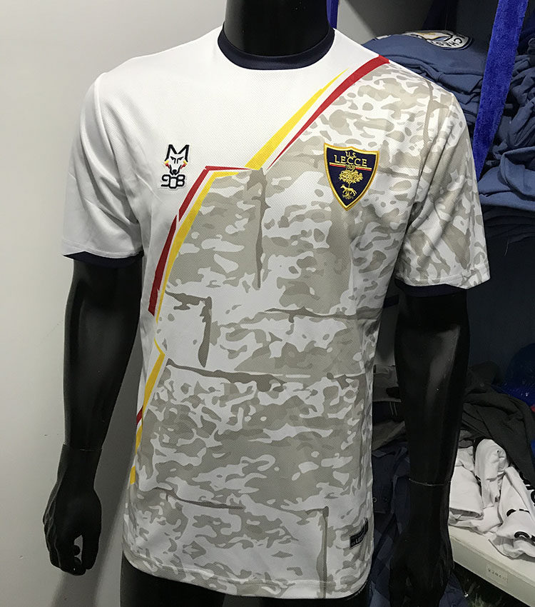 18-19赛季意甲莱切lecce足球队主客场球衣球服套装足球服